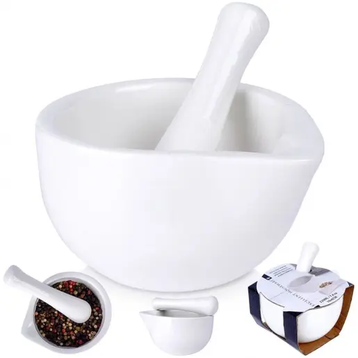 Vilde Excellent Houseware  259319 - Porcelanski avan sa tučkom , 11x10x6cm