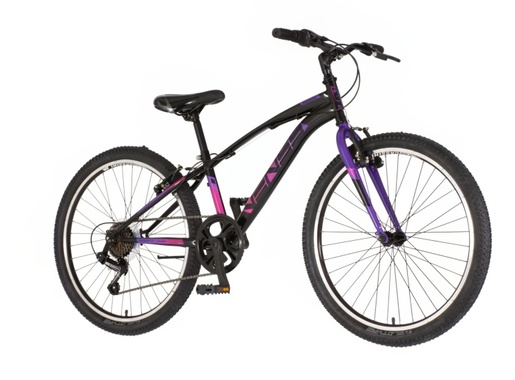 Bicikl venssini arcadia 24" crno ljubičasti