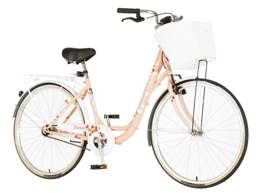 Bicikl venssini diamante 26x1.3/8" roze beli