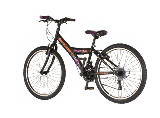 Bicikl venssini parma 24" crno roze 1242006