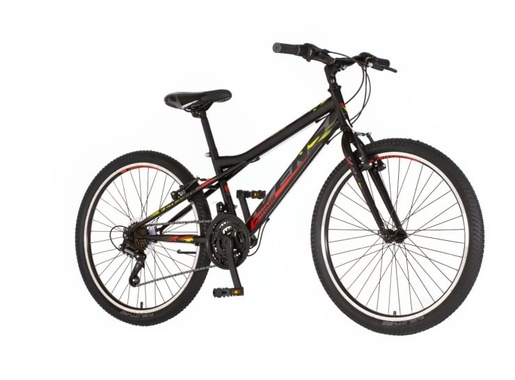 Bicikl venssini parma 24" crno crveni