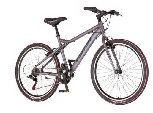 Bicikl visitor aurora 26" sivo roze