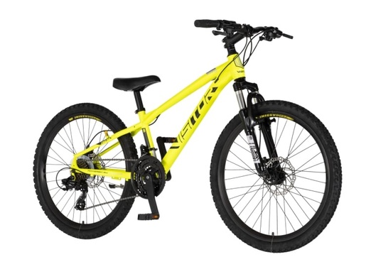 Bicikl visitor cascade 24" neon žuto crni