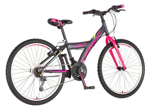 Bicikl venssini parma 24" crno roze 1241069
