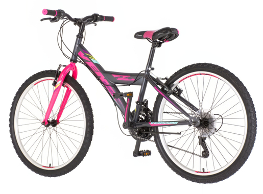 Bicikl venssini parma 24" crno roze 1241069