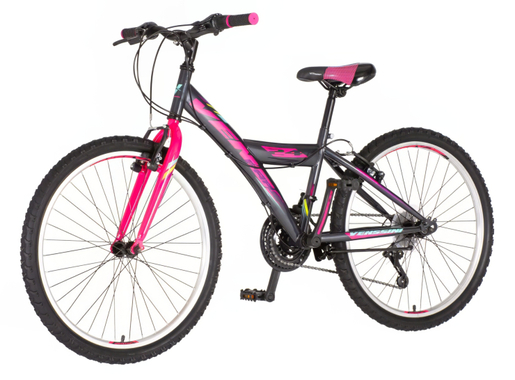 Bicikl venssini parma 24" crno roze 1241069