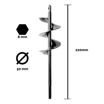 Einhell Burgija za zemlju 5x22 cm
