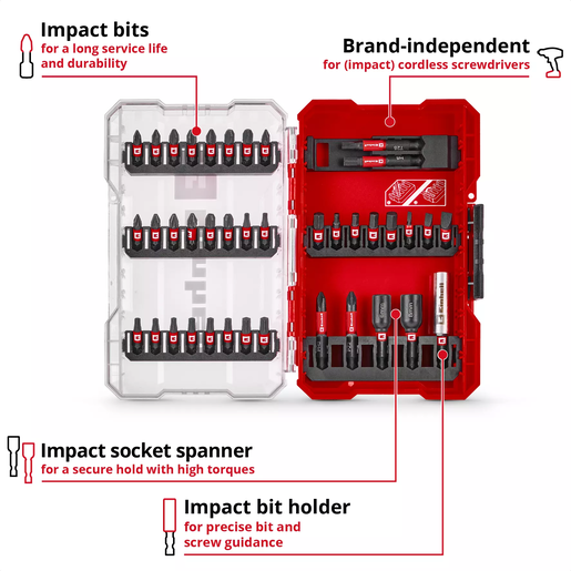 Einhell M-CASE 39 kom set Impaktor nastavaka i nasadnih ključeva E6.3 1/4"