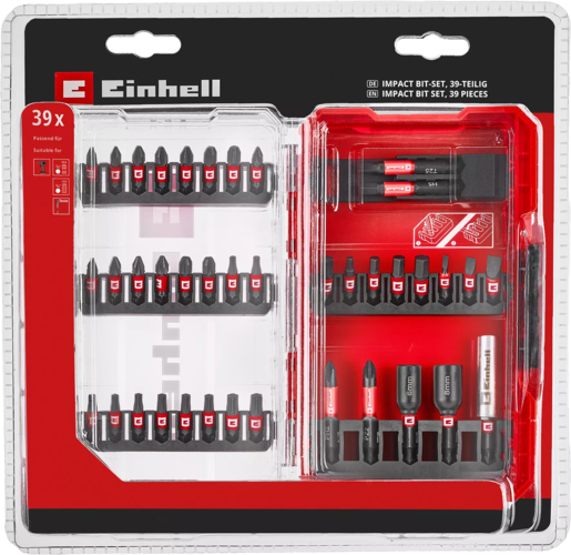 Einhell M-CASE 39 kom set Impaktor nastavaka i nasadnih ključeva E6.3 1/4"