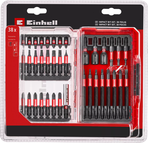 Einhell M-CASE 38 kom set Impaktor nastavaka produženih E6.3 1/4"