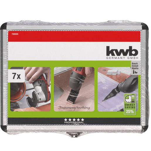 Einhell  ENERGY SAVING 7-delni set nastavaka za Multialat u alu koferu, za drvo metal gips i plastiku