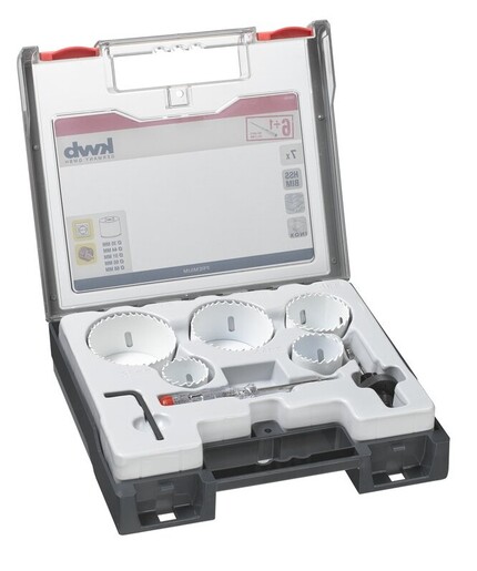 Einhell 6-delni set krunastih testera 35-68mm sa glinericom