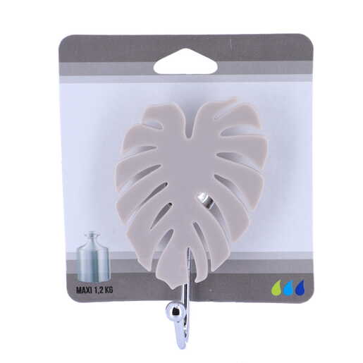 Tendance kukica list 5,8x3,8x9,5cm poliresin sivo smedja