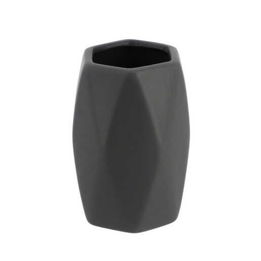 Tendance casa za cetkice dijamant 11,5x7,5cm  keramika tamno siva