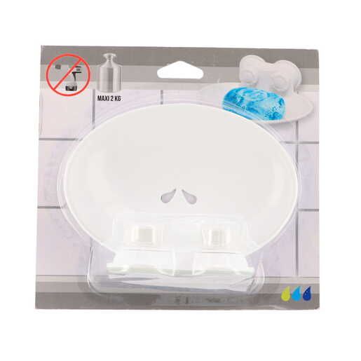 Tendance drzac sapuna vakuum 15,8x11x7 cm pp bela