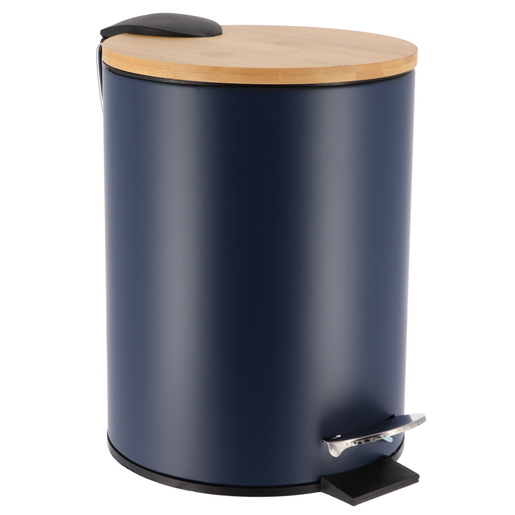 Tendance kanta za smece 2,5l na papucicu soft close 23x17x20,5cm metal/bambus plava