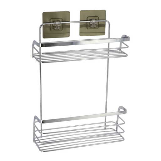 Tendance zicana polica 11x26,4x39,5xm na dva nivoa na lepljenje hrom