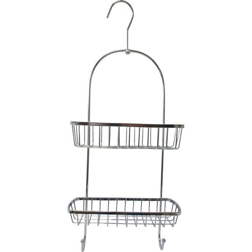 Tendance viseca dvostruka polica za tus 22,5x10x55 cm metal hrom