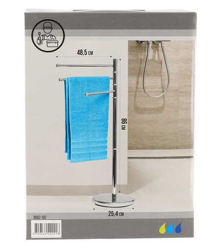 Tendance samostojeci drzac peskira sa 3 precke 48,5x86 cm inox hrom