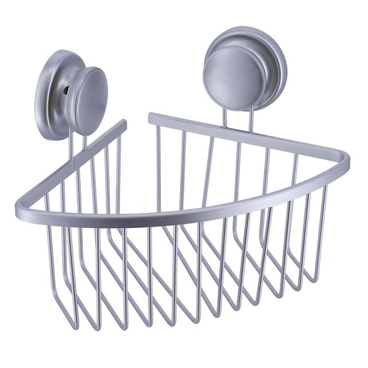 Tendance ugaona polica na vakuum 19,7x19,7x19 cm aluminijum hrom