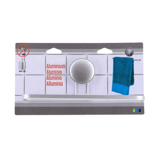 Tendance drzac peskira na vakum 24x7,5x10 cm aluminijum hrom