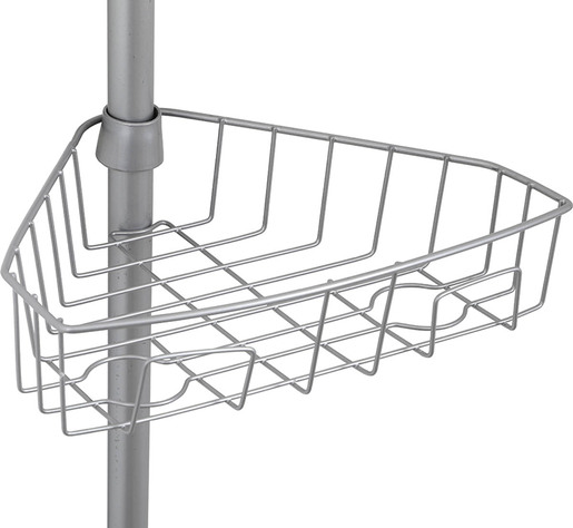 Tendance teleskopska polica za tus sa 4 police 289 cm metal siva