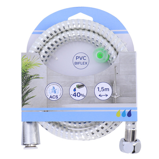 Tendance tus crevo rastegljivo 150cm pvc belo srebrno