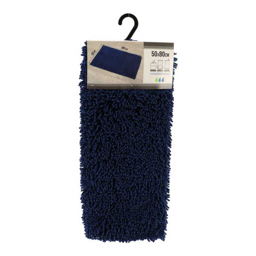 Tendance tepih za kupatilo 50x80 cm mikrofiber tamno plava