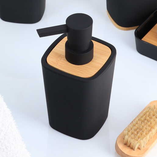 Tendance dozer za sapun 7,5x7,5x15,5cm abs bambus crna