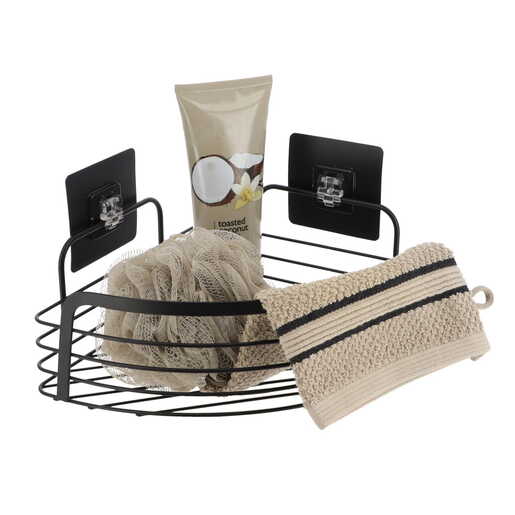 Tendance ugaona zicana polica samolepljiva 3m metal crna