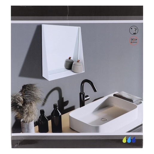 Tendance ogledalo fiksno 38x41cm belo
