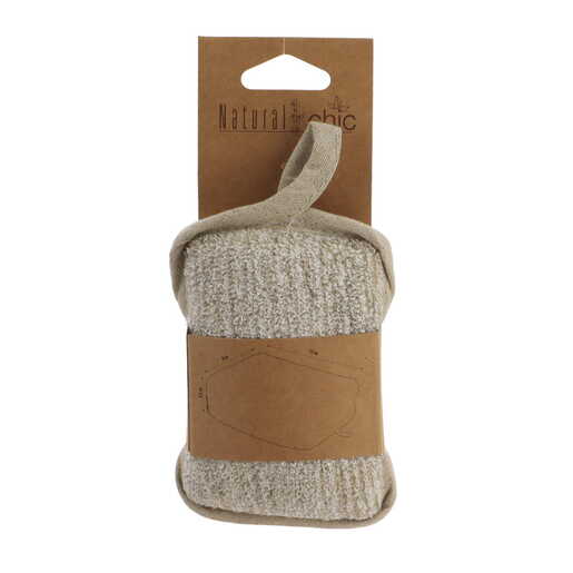 Tendance sundjer za kupanje mali 9x4,5x13cm tkanina/bambus sivo smedja