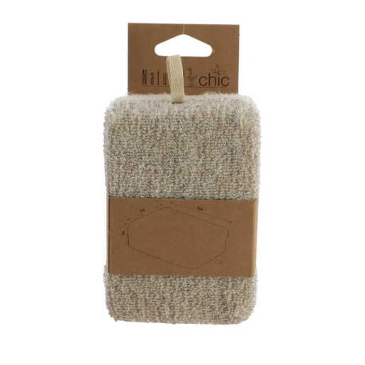 Tendance sundjer za kupanje veliki 9x4x14cm tkanina/bambus sivo smedja