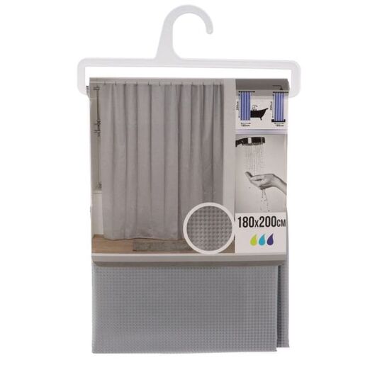 Tendance zavesa za kadu 180x200cm eva laser srebrna