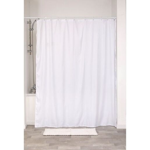 Tendance zavesa za kadu 180x200 cm mikrofiber bela