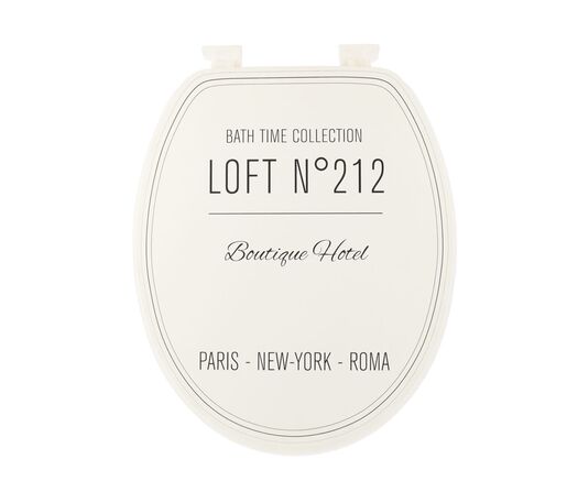 Tendance wc daska sa plasticnim okovima 37,5x46 neo retro bela