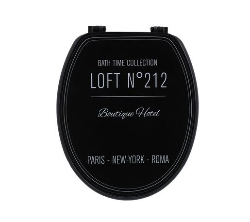 Tendance wc daska sa plasticnim okovima 37,5x46 neo retro crna