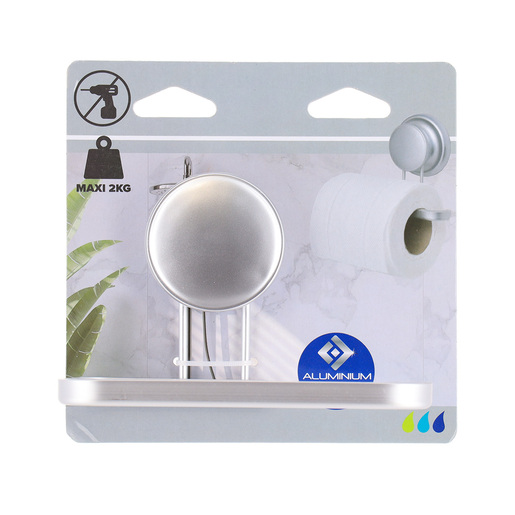 Tendance drzac toalet papira na vakuum 14x9,5x10 cm aluminiju  hrom