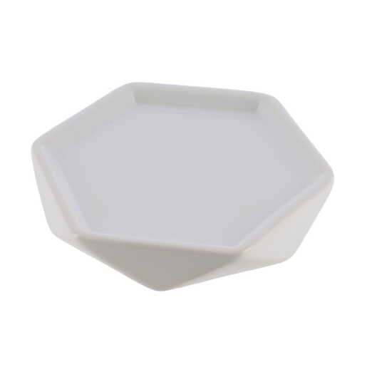 Tendance posuda za sapun dijamant 2x11,5 cm keramika bela