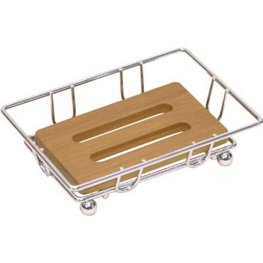 Tendance drzac sapuna 12,5x8,5x3,2 cm mdf/bambus hrom