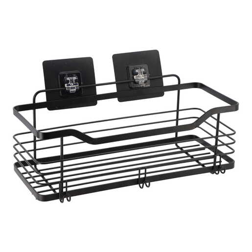 Tendance zidna zicana polica samolepljiva 3m 31 x 15,5 x 16,5 metal crna