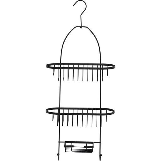 Tendance dvostruka viseca polica sa posudom za sapun 26x11x63cm metal