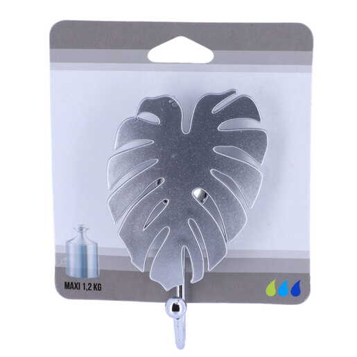 Tendance kukica list 5,8x3,8x9,5cm poliresin srebrna