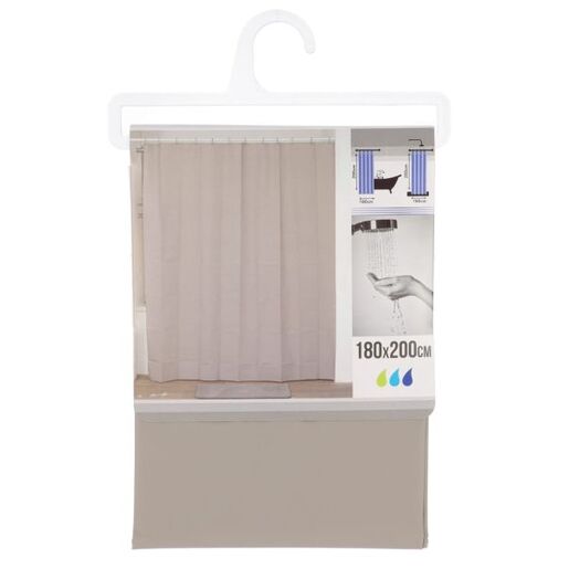 Tendance zavesa za kadu 180x200cm peva sivo smedja