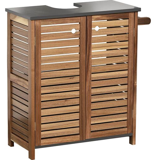 Tendance acacia kupatilski ormaric sa 2 vrata, policom i drzacem peskira 60x30x70cm mdf