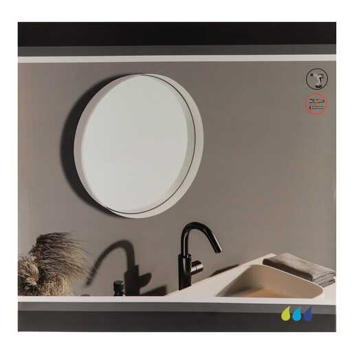 Tendance ogledalo okruglo 40x5cm belo