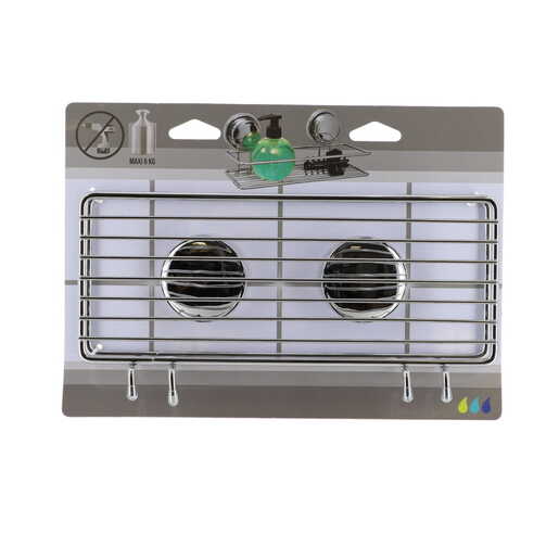 Tendance pravougaona polica vakuum 25x10,5x11cm metal hrom