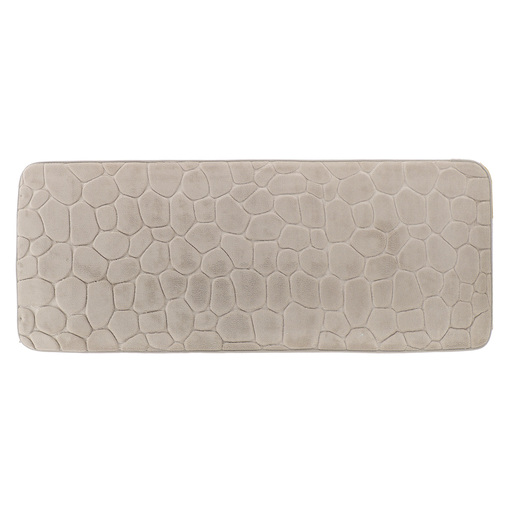 Tendance tepih za kupatilo pebble 45x120 cm memorijska pena mikrofiber sivo smedja