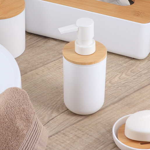 Tendance dozer za sapun bath 16x7,2cm poliresin/bambus bela-bambus