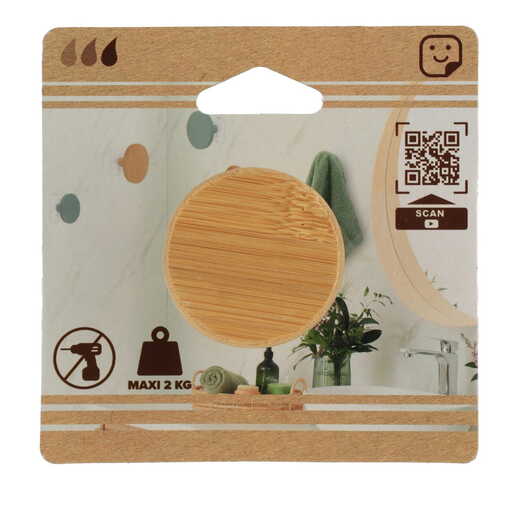 Tendance kukica samolepljiva 4,5cm bambus